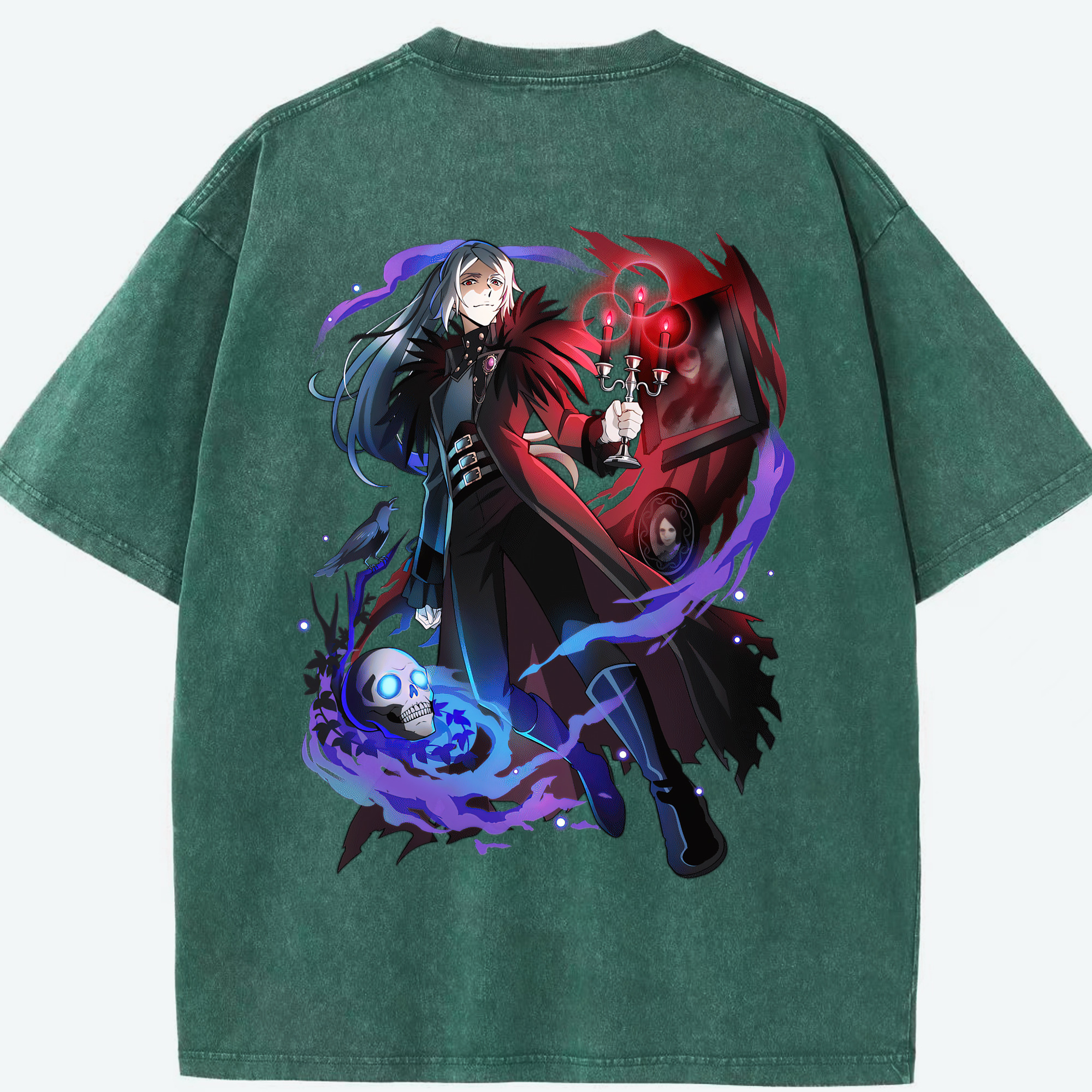 （画像用） 文豪ストレイドッグス Bungo Stray Dogs 綿100% ヴィンテージ風 半袖Tシャツ（背面プリント）